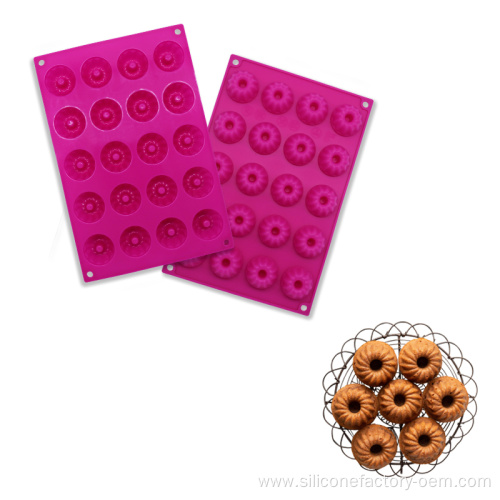 Funny Round Silicone Donut Cake Chocolate Mold